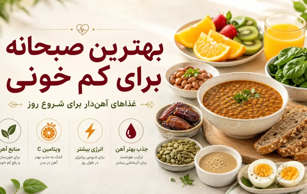 بهترین صبحانه برای کم خونی