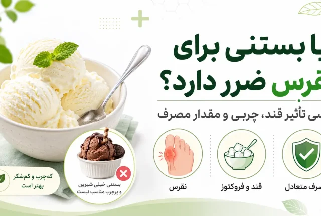 آیا بستنی برای نقرس ضرر دارد
