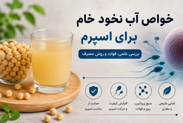 خواص آب نخود خام برای اسپرم