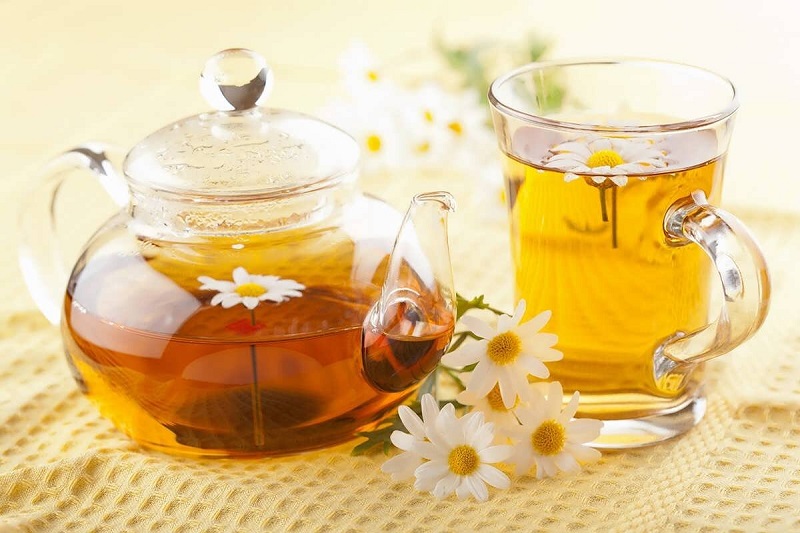 دمنوش بابونه برای نفخ