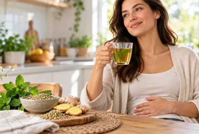 دمنوش برای نفخ شکم