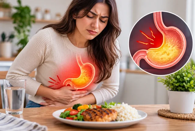 دل درد بعد از خوردن غذا